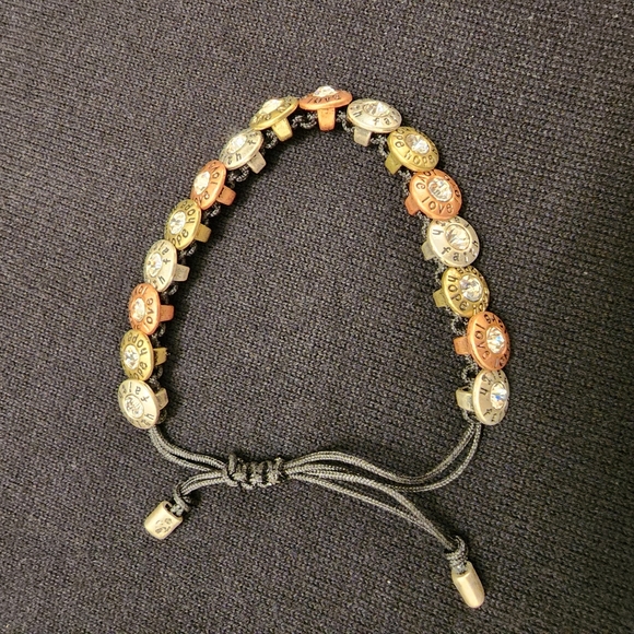 Premier Designs Jewelry - Premier Designs Mixed Metal Love Faith Hope Sentiment Adjustable Bracelet